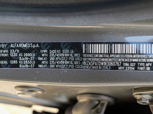 Used 2024 Alfa Romeo Tonale Veloce w/ Active Assist Package AWD/4WD image 56