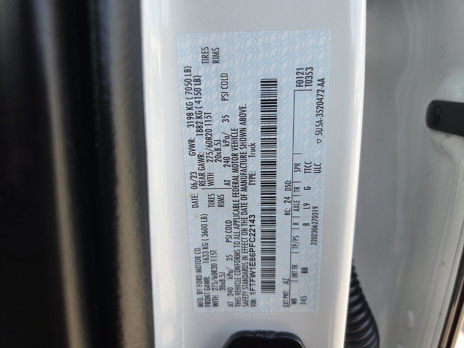 Used 2023 Ford F150 Platinum w/ Equipment Group 701A High AWD/4WD image 19