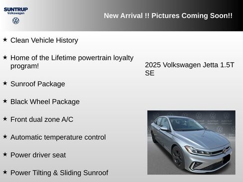 Used 2025 Volkswagen Jetta SE w/ Sunroof Package FWD image 6