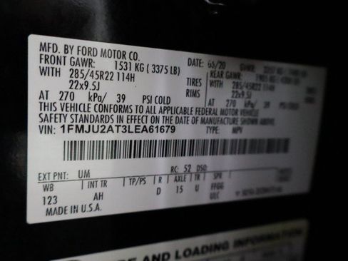 Used 2020 Ford Expedition Limited w/ Equipment Group 303A AWD/4WD image 99