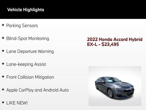 Used 2022 Honda Accord EX-L image 58
