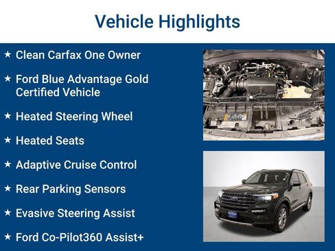 Certified 2022 Ford Explorer XLT w/ Equipment Group 202A image 3