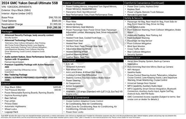 Certified 2024 GMC Yukon Denali Ultimate AWD/4WD image 43