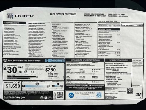 New 2026 Buick Envista Preferred w/ Convenience II Package image 21