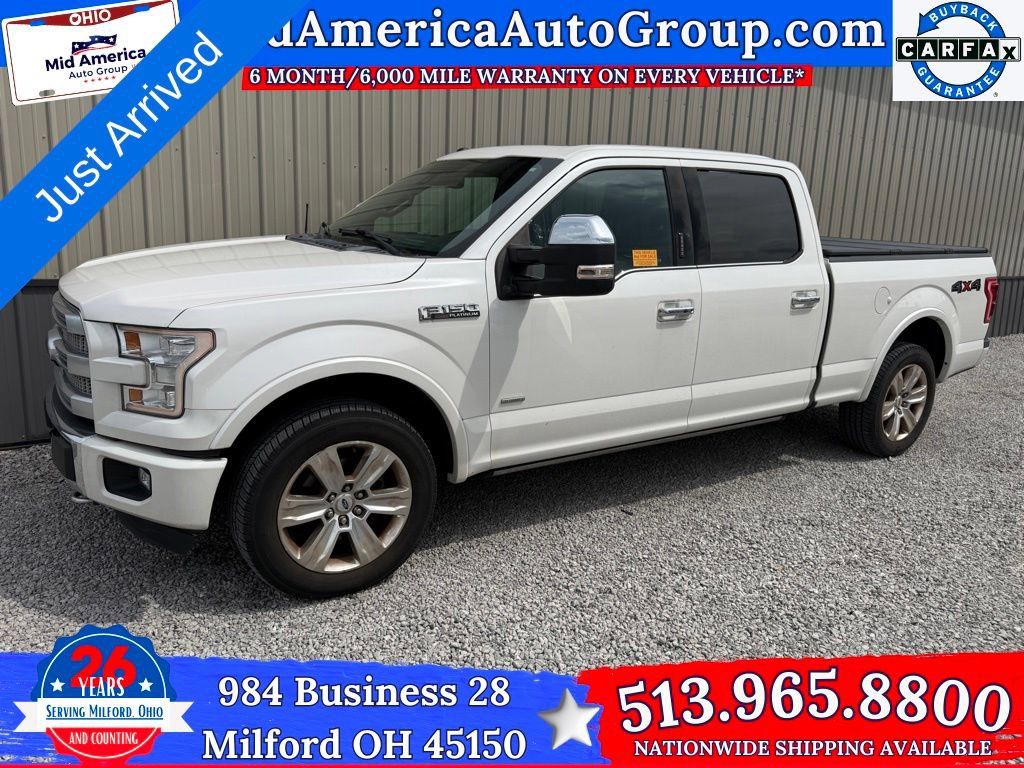 Used 2016 Ford F150 Platinum w/ Equipment Group 701A Luxury AWD/4WD image 1