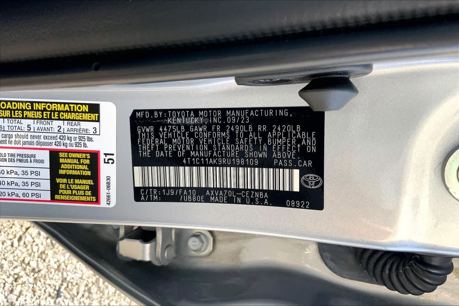 Used 2024 Toyota Camry LE FWD image 36