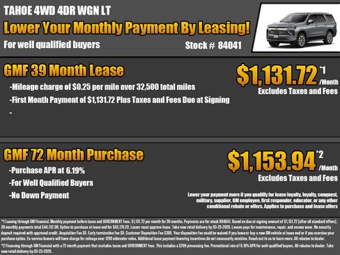 New 2026 Chevrolet Tahoe LT image 2