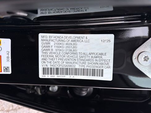 New 2025 Honda Accord Sport image 31