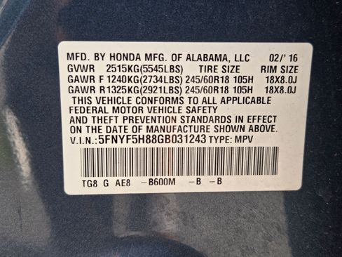 Used 2016 Honda Pilot EX-L image 27