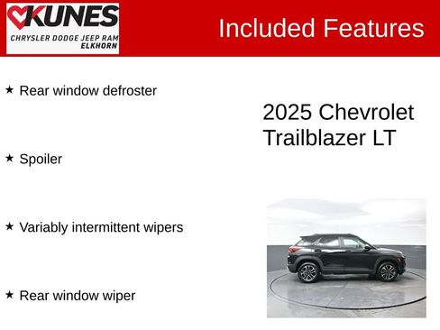 Used 2025 Chevrolet TrailBlazer LT w/ Driver Confidence Package image 3