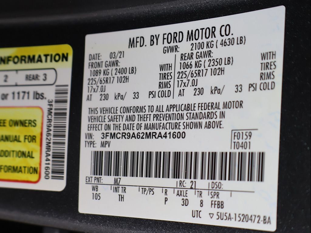 Used 2021 Ford Bronco Sport AWD/4WD image 43