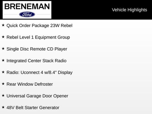 Used 2019 RAM 1500 Rebel w/ Rebel Level 1 Equipment Group AWD/4WD image 8