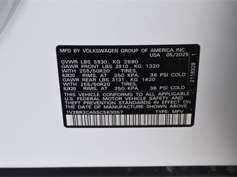 New 2025 Volkswagen Atlas SEL image 22