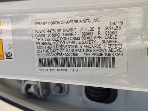 Used 2019 Honda Accord Touring image 37