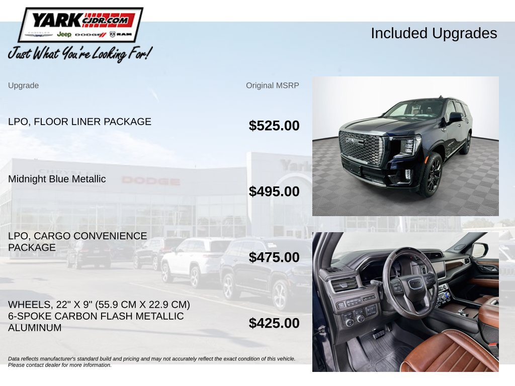 Used 2024 GMC Yukon Denali Ultimate w/ LPO, Floor Liner Package AWD/4WD image 5