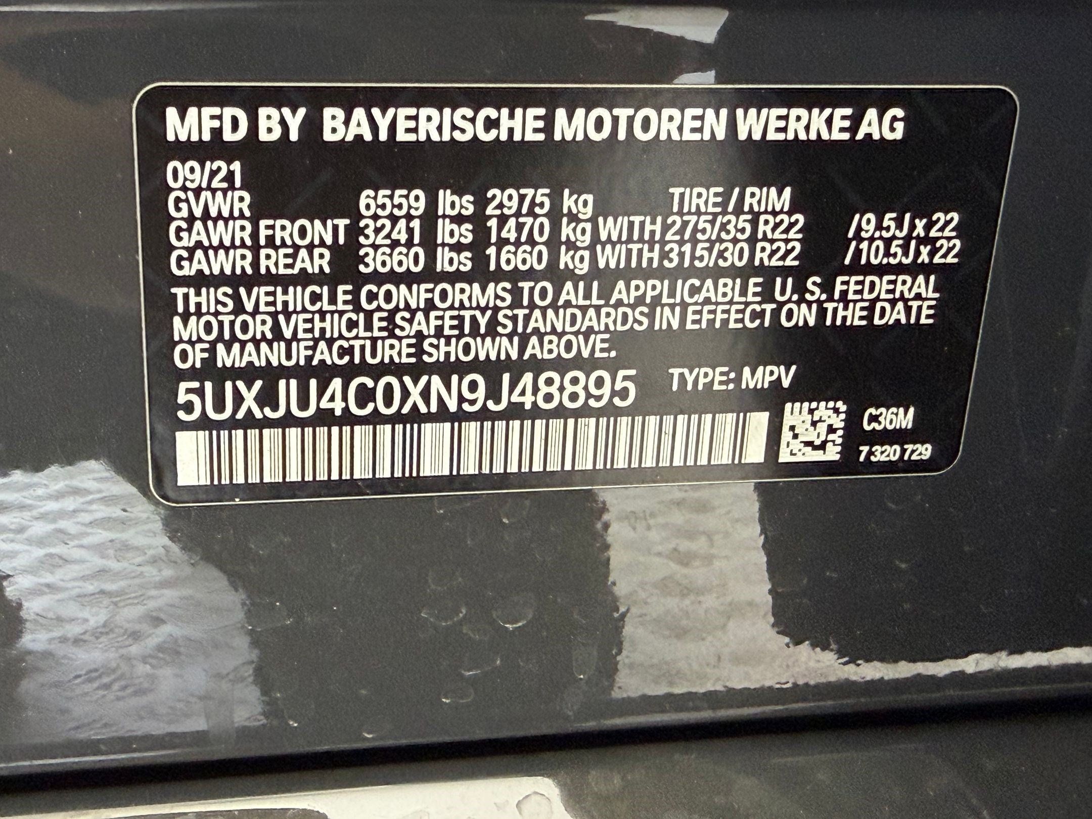 Used 2022 BMW X5 M50i w/ Executive Package AWD/4WD image 12