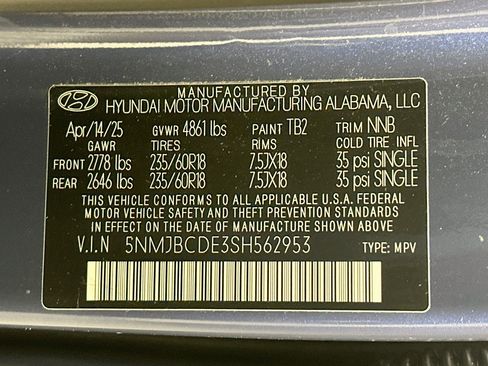 Used 2025 Hyundai Tucson SEL AWD/4WD image 12