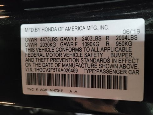 Used 2019 Honda Accord EX-L image 33