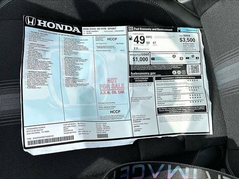 New 2026 Honda Civic Sport image 19