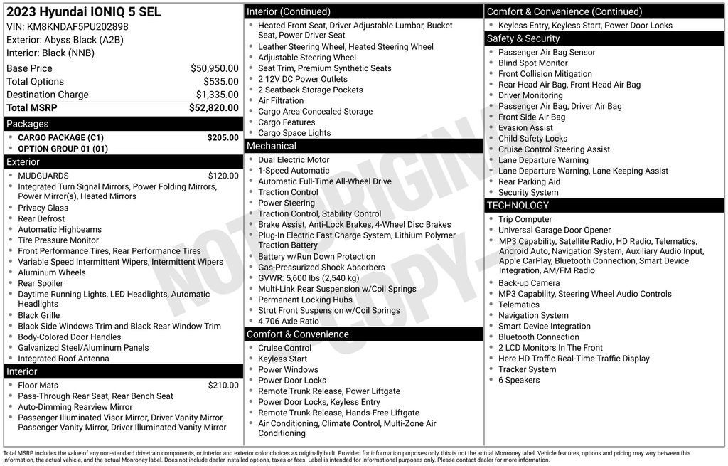 Used 2023 Hyundai Ioniq 5 SEL w/ Cargo Package AWD/4WD image 15