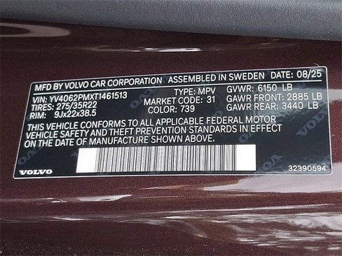 New 2026 Volvo XC90 B6 Ultra w/ Lounge Package image 11