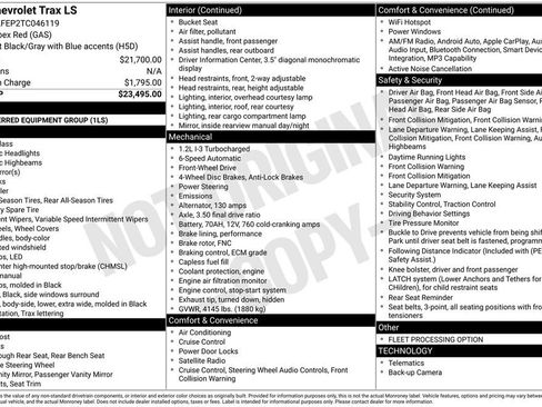Used 2026 Chevrolet Trax LS FWD image 20