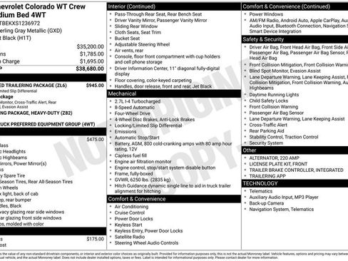 Used 2025 Chevrolet Colorado W/T w/ Advanced Trailering Package image 14
