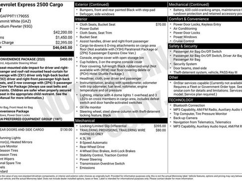 New 2026 Chevrolet Express 2500 w/ Driver Convenience Package RWD image 29
