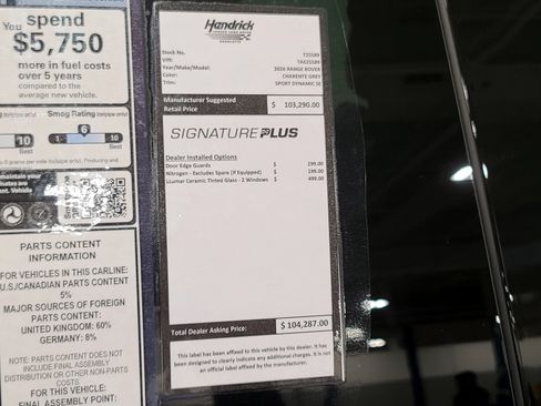 New 2026 Land Rover Range Rover Sport Dynamic SE image 22