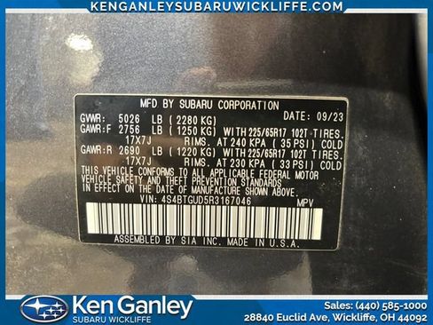 Certified 2024 Subaru Outback Wilderness AWD/4WD image 28