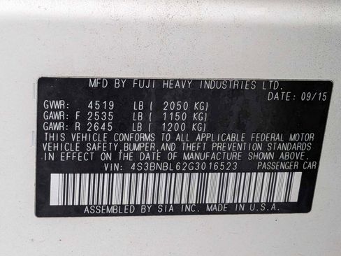 Used 2016 Subaru Legacy 2.5i Limited image 37