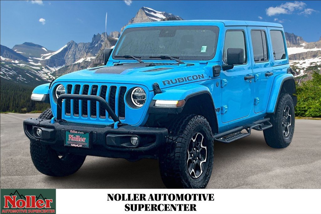 Used 2021 Jeep Wrangler Unlimited Rubicon 4xe w/ Steel Bumper Group AWD/4WD image 1