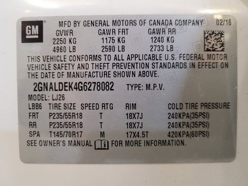 Used 2016 Chevrolet Equinox LTZ w/ Enhanced Convenience Package FWD image 33