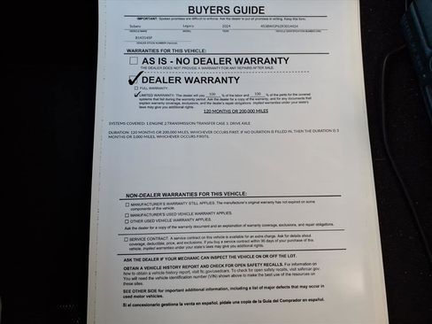 Used 2024 Subaru Legacy Touring XT image 38