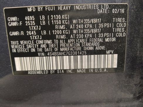 Used 2016 Subaru Outback 2.5i Premium image 33