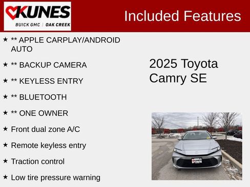 Used 2025 Toyota Camry SE image 2