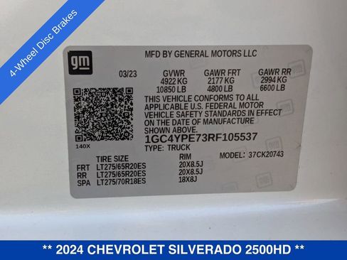 Used 2024 Chevrolet Silverado 2500 LTZ w/ LTZ Convenience Package image 44