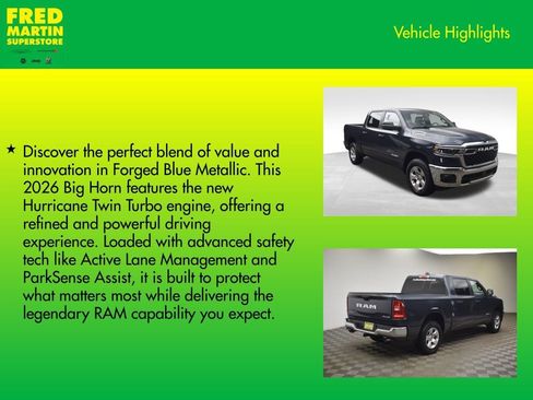 New 2026 RAM 1500 Big Horn image 8