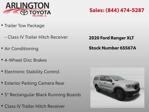 Used 2020 Ford Ranger XLT w/ Equipment Group 302A Luxury AWD/4WD image 2