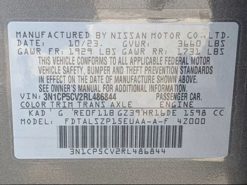 Certified 2024 Nissan Kicks SV FWD image 27