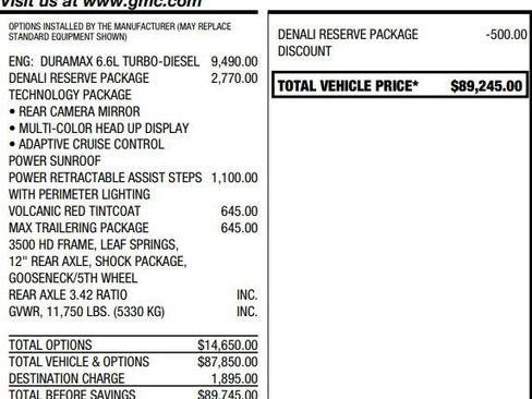 Certified 2024 GMC Sierra 2500 Denali w/ Denali Reserve Package AWD/4WD image 2
