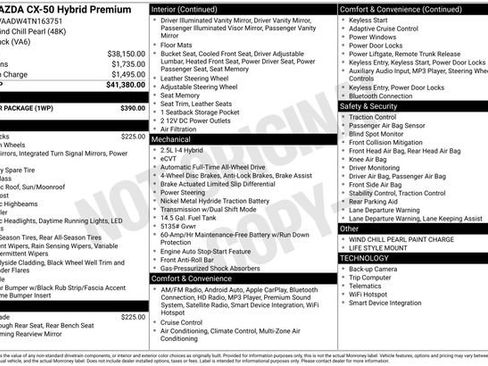 New 2026 MAZDA CX-50 AWD 2.5 Hybrid w/ Weather Package image 4