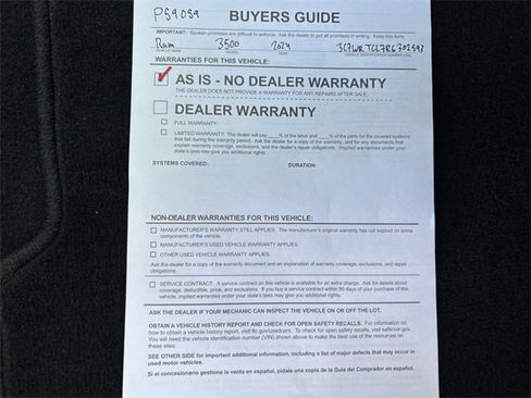 Used 2024 RAM 3500 SLT w/ Quick Order Package 2YG SLT image 37