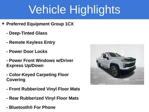 Used 2024 Chevrolet Silverado 2500 Custom w/ Custom Convenience Package AWD/4WD image 4