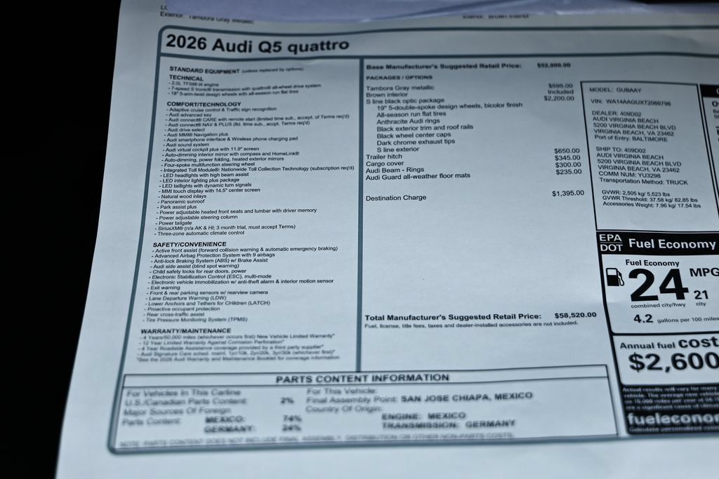 New 2026 Audi Q5 2.0T AWD/4WD image 25