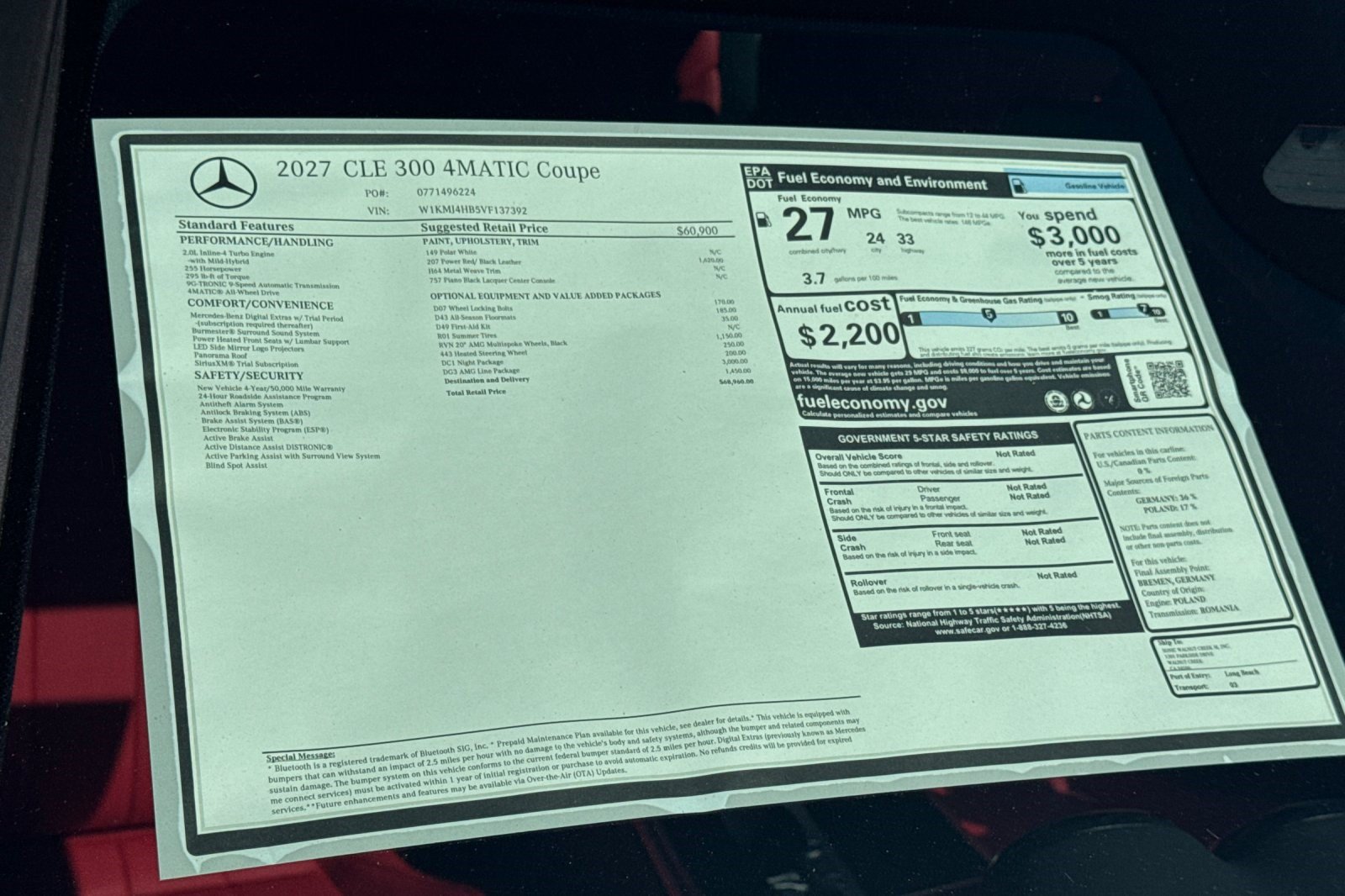 New 2027 Mercedes-Benz CLE 450 4MATIC Cabriolet image 29