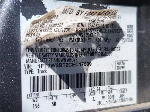 Used 2012 Ford F250 Lariat w/ Lariat Ultimate Pkg AWD/4WD image 26