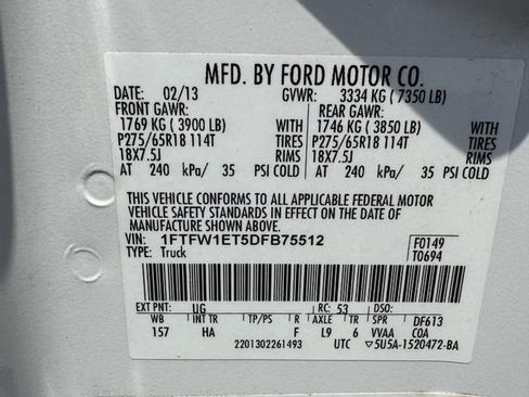 Used 2013 Ford F150 Lariat w/ Mid Equipment Group AWD/4WD image 26