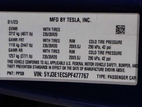 Used 2023 Tesla Model 3 Performance AWD/4WD image 51