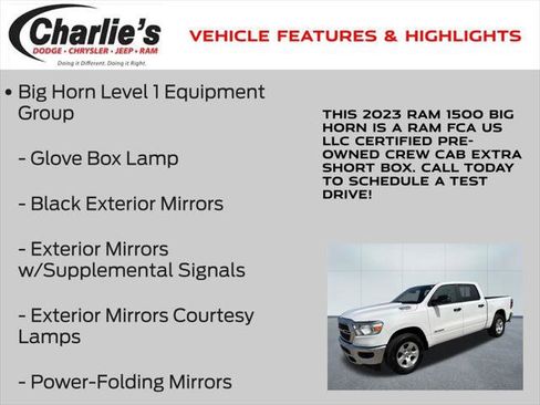 Certified 2023 RAM 1500 Big Horn AWD/4WD image 19